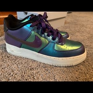 metallic airforce ones!